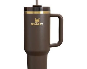 Stanley Quencher 40oz FlowState Tumbler Chocolate Gold New  Authentic