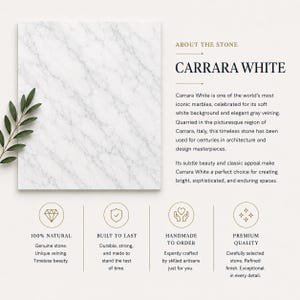 AVAILABLE MARBLE OPTIONS

Travertine
Carrara White
Calacatta Gold
Calacatta Viola
Green Levanto
Rosso Levanto
Nero Marquina