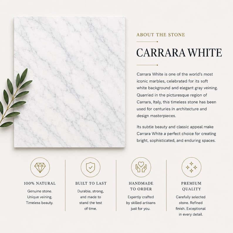 AVAILABLE MARBLE OPTIONS

Travertine
Carrara White
Calacatta Gold
Calacatta Viola
Green Levanto
Rosso Levanto
Nero Marquina