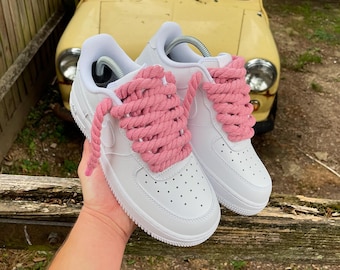 Nike AF1 Custom - Pink Rope Lace