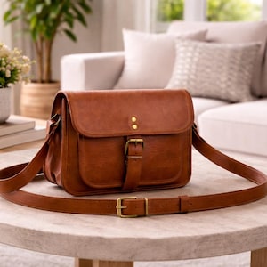 leather crossbody, leather bag, crossbody bag, leather purse, handmade bag, vintage bag, brown leather bag, small leather bag, womens bag, leather satchel, everyday bag, gift for her, boho bag