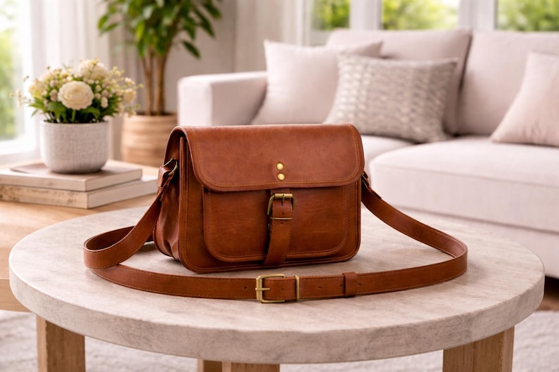 leather crossbody, leather bag, crossbody bag, leather purse, handmade bag, vintage bag, brown leather bag, small leather bag, womens bag, leather satchel, everyday bag, gift for her, boho bag