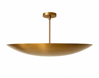 Handmade Brass Chandelier Lighting Fixture | Large Statement Ceiling Light