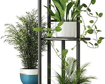 4 Tier Metal Corner Plant Stand: Indoor Outdoor Space-Saving Shelf Balcony Patio Living Room