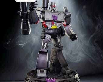 Megatron Sovereign STL File – Sci-Fi War Machine Statue – Instant Download