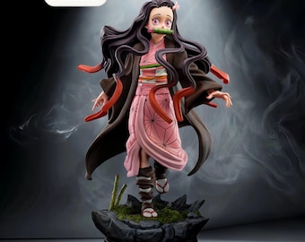 Nezuko Ascension STL File – Fan Art Figurine Anime – Instant Download