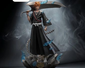 Ichigo Eclipse STL File – Fan Art Statue Anime – Instant Download