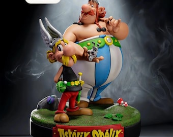 Asterix & Obelix Duo STL File – Comics Collectible Model – Instant Download