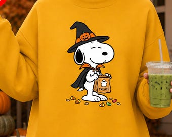 Spooky Snoopy Shirt, Peanuts Halloween, Retro Charlie Brown Sweatshirt, Spooky Season Gift