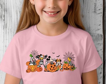 Spooky Family Shirts, Halloween Kids Shirt, Retro Halloween Disney Friends Sweatshirt, Spooky Season Gift