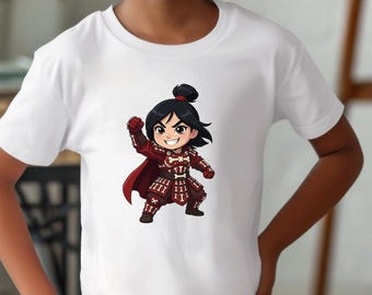 Spooky Mulan Shirts, Mulan Kids Shirt, Retro Disney Princess Halloween Sweatshirt, Spooky Season Gift