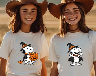 Spooky Snoopy Shirt, Peanuts Halloween, Retro Witch Snoopy Sweatshirt, Spooky Season Gift