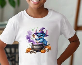 Spooky Stitch Shirts, Halloween Kids Shirt, Retro Disney Stitch Sweatshirt, Spooky Season Gift