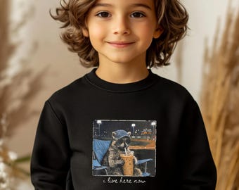 Funny Raccoon Shirt, Hilarious Men Tee, Sarcastic Quote Sweatshirt, Kids Raccoon Gift Apparel
