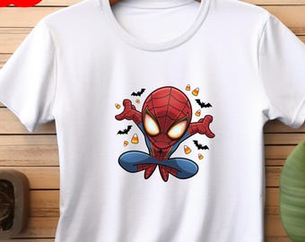 Spooky Spidey Shirts, Halloween Kids Shirt, Retro Superhero Halloween Sweatshirt, Spooky Gift