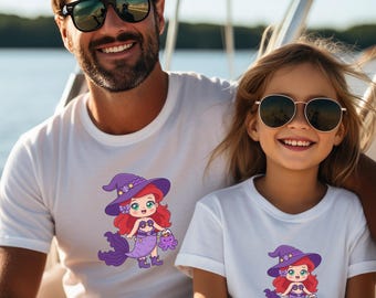 Spooky Ariel Shirt, Little Mermaid Top, Retro Disney Princess Halloween Sweatshirt, Spooky Gift