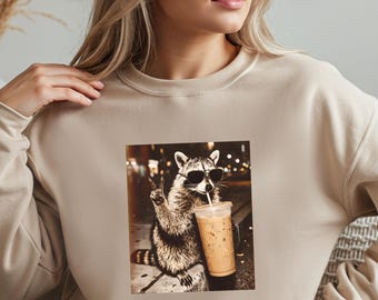 Funny Raccoon Shirt, Hilarious Men Tee, Sarcastic Quote Sweatshirt, Kids Raccoon Gift Apparel