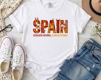 Spain 2026 Shirt, España Soccer Top, Spanish Copa del Mundo Clothing