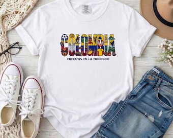 Colombia 2026 T-Shirt, Colombian Soccer Top, Copa del Mundo Clothing