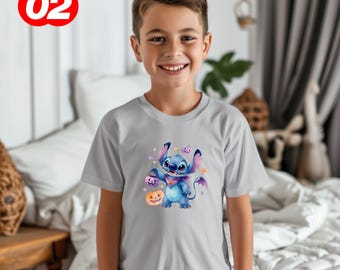 Spooky Stitch Shirts, Halloween Kids Shirt, Retro Disney Stitch Sweatshirt, Spooky Season Gift