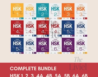 Complete Bundle HSK 1-6 STANDARD COURSE 1, 2, 3, 4A, 4B, 5A, 5B, 6A, 6B