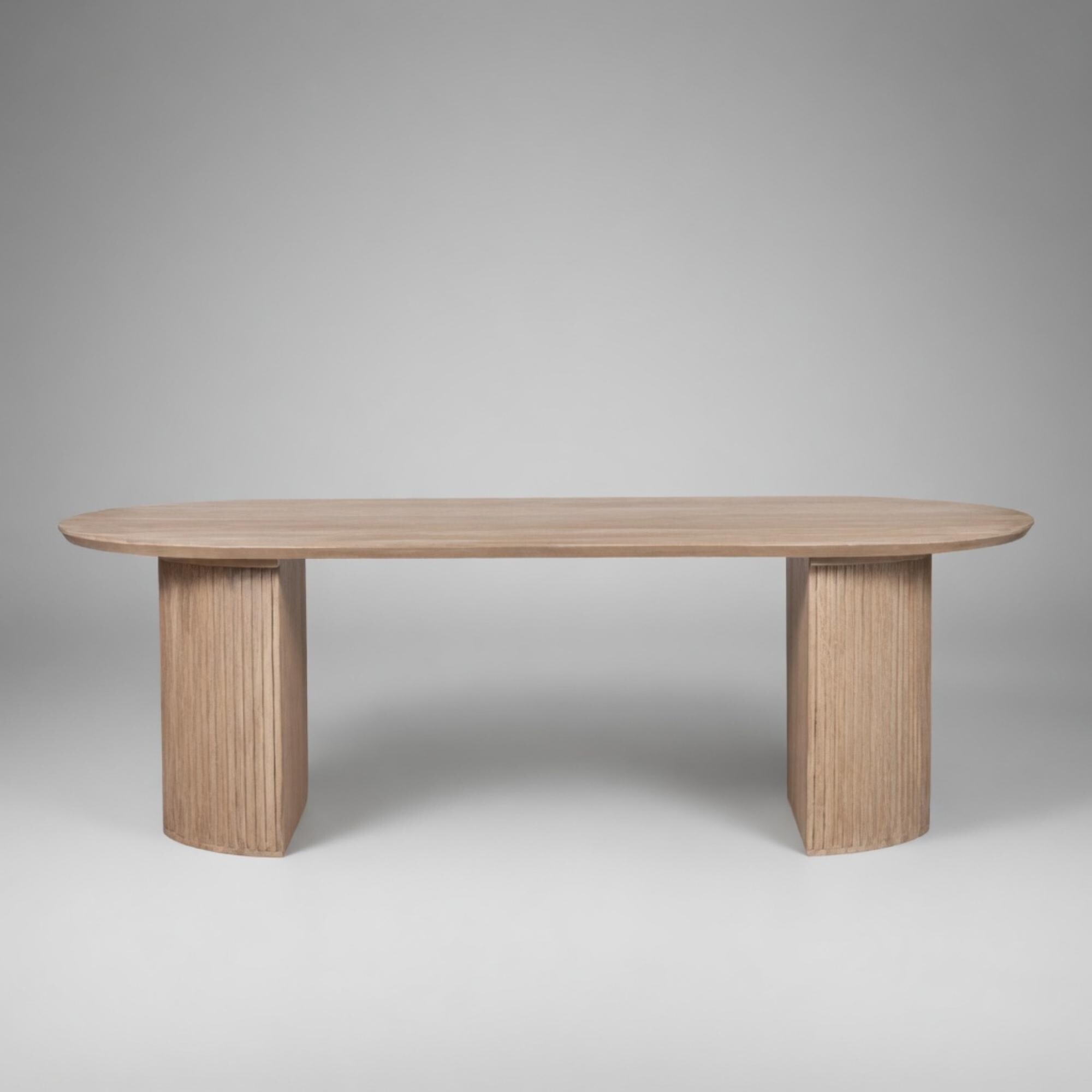 Mid Century Modern Winslow Dining Table - Handmade Mango Wood Furniture ...