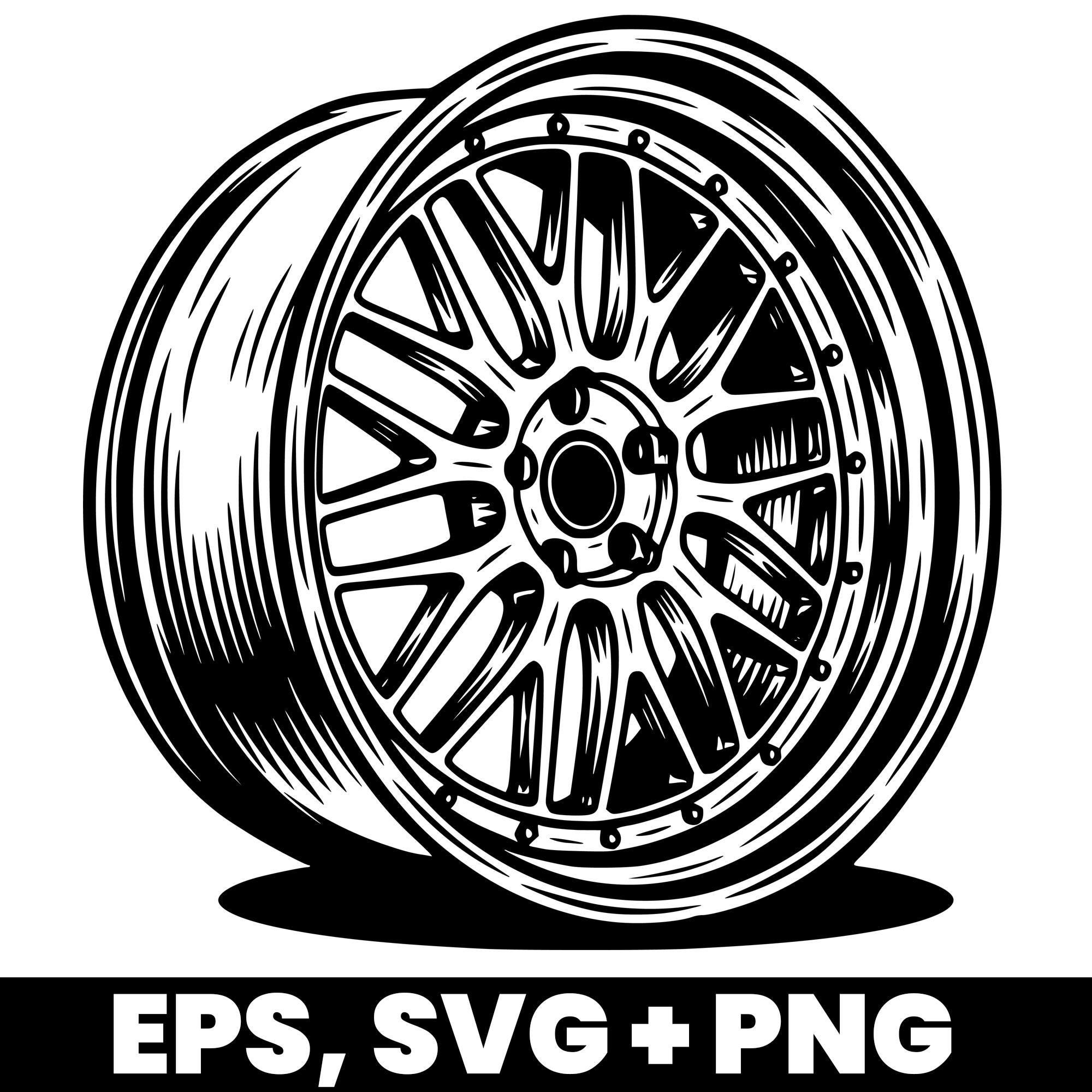 Ford Racing Rim Svg 10x Rim SVG Bundle – Wheel Vector Illustrations for Tuning, Racing ...