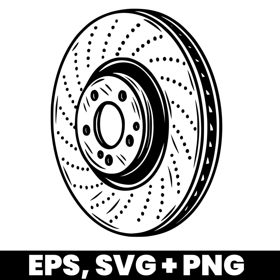 Brake Disc SVG – Brake Disc Vector Clipart – Car Tuning Disc ...