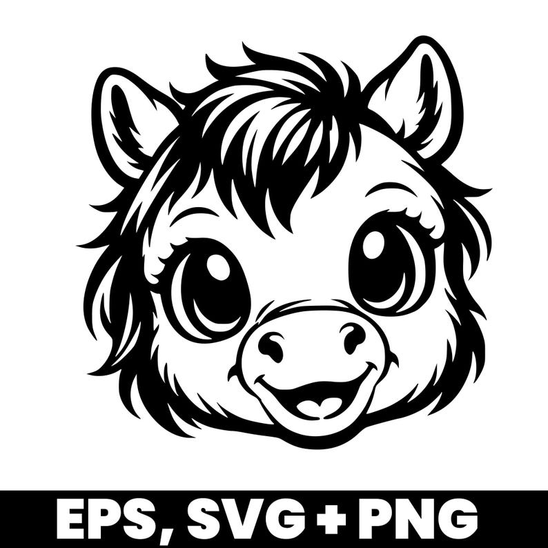 10 X Baby Animals SVG Bundle | Cute Animal Heads Only 10 Designs PNG ...