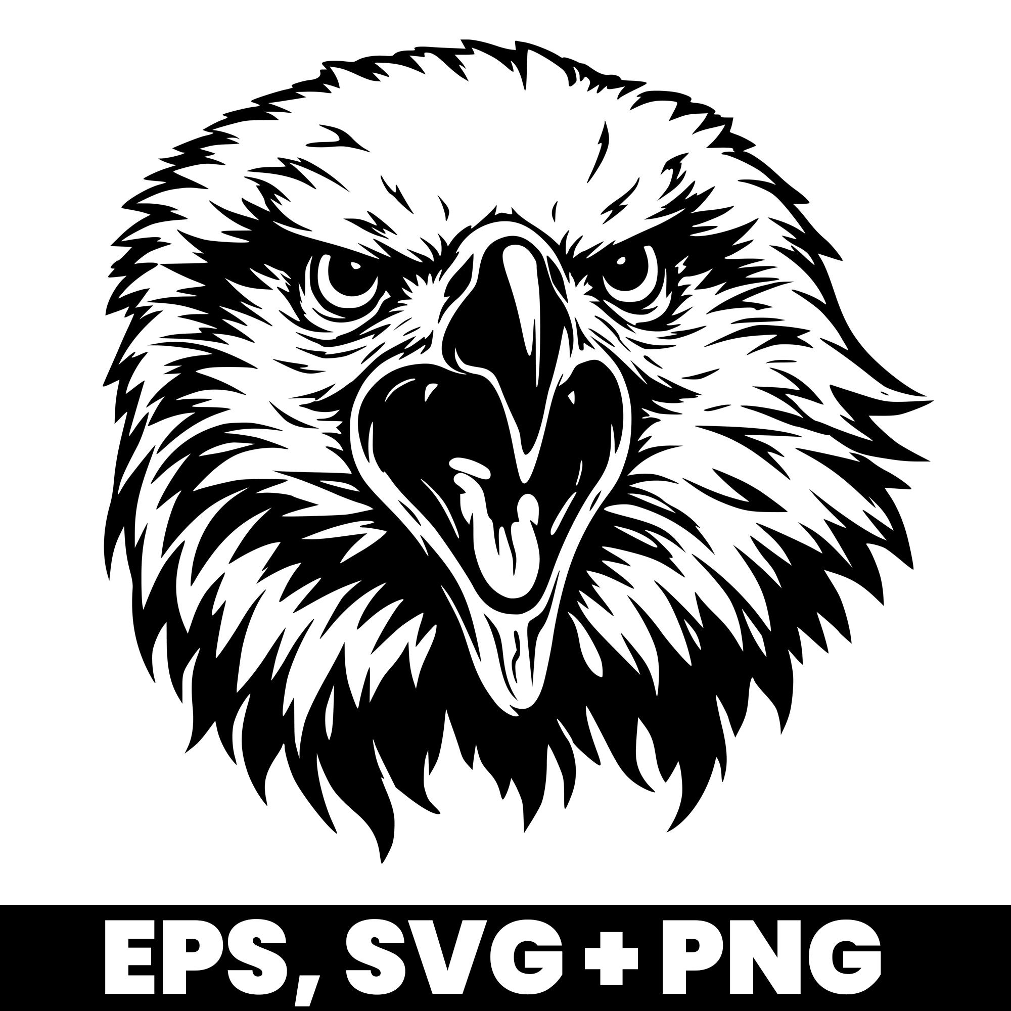 10x EAGLE SVG Bundle 10 Bald Eagle Bird of Prey Silhouette Clipart ...