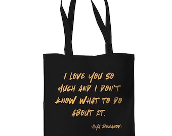 Bolso tote inspirado en Heated Rivalry | Bolso Shane Hollander de Ilya Rozanov | Merchandising de Quote Fan