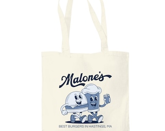 Off-campus inspired tote bag | Malones | Garrett Graham | Hannah Wells | Wellsy
