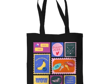 Borsa tote ispirata a Heated Rivalry | Borsa in juta di Ilya Rozanov Shane Hollander | Design a ventaglio