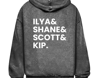 Sudadera con capucha lavada de gran tamaño inspirada en Heated Rivalry | Ilya | Shane | Scott | Kip