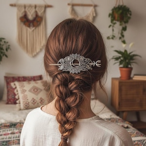 Moon Hair Fork Silver - Etsy