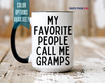 Gramps Coffee Cup, Funny Birthday Mug Gift From Grandkids, Gramps Birthday Mug Gift, Christmas Gift for Gramps, Old Man Gramps Mug