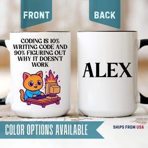 Funny Programmer Coffee Mug, Personalized Programmer Gift, Humorous Programmer Mug, Coffee Cup for Programmer, Programmer Friend Gift [P537]