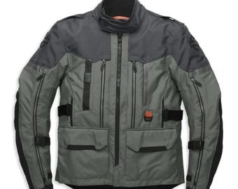 Harley-Davidson Herren Grit Adventure Jacke - Robuste wasserdichte Motorradausrüstung