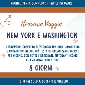 Itinerario di Viaggio New York e Washington | Programma giornaliero con esperienze selezionate | Tour completo | Guida Turistica Download