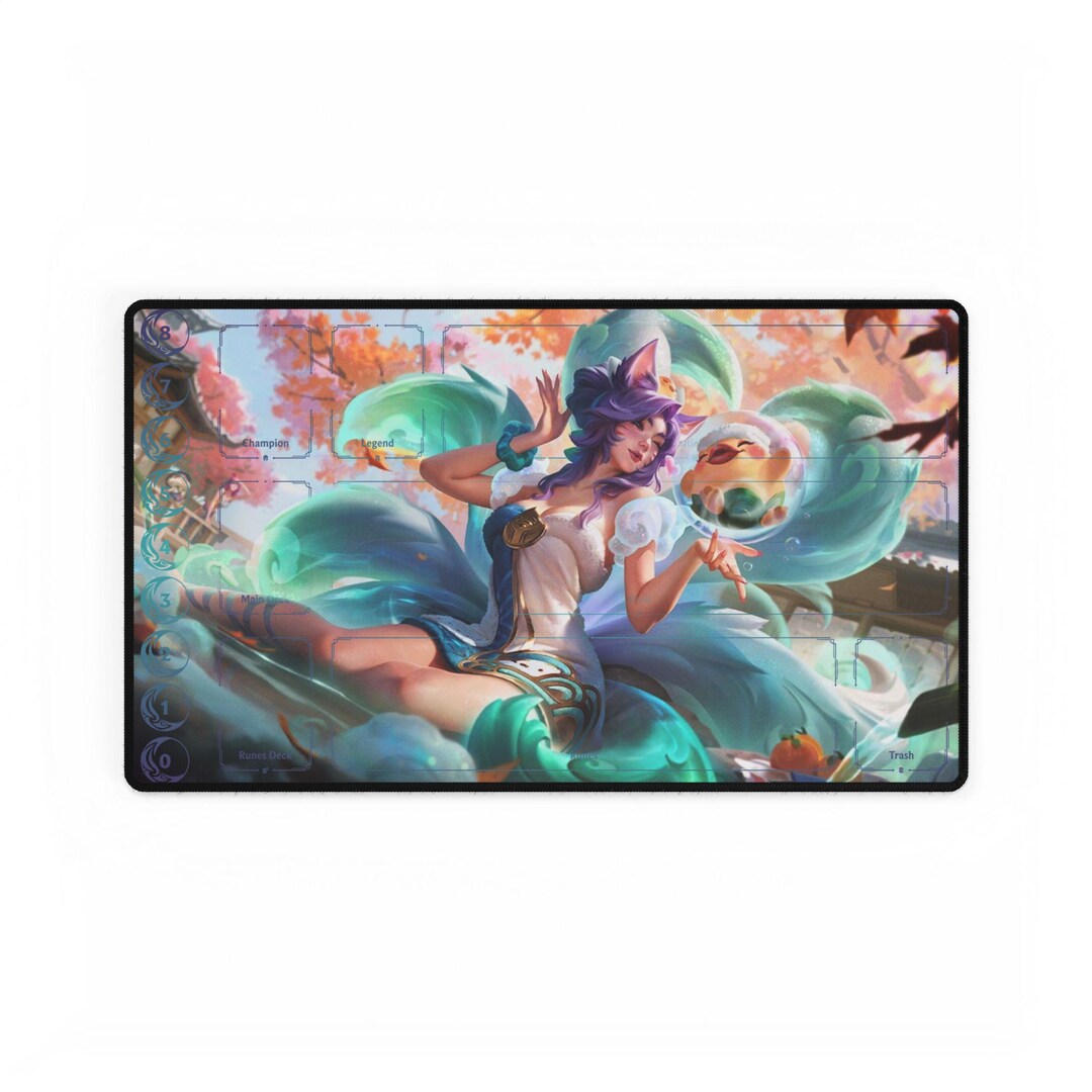 Spirit Blossom Springs Ahri Riftbound Playmat | League of Legends TCG ...
