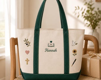 Field Ministry Tote Bag Custom Pioneer School Book Bag Personalized Field Service Bag Navy Base Canvas Tote Regular Pioneer Gift Bag