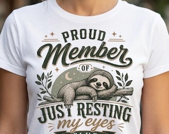 Proud member Just Resting My Eyes Club  PNG | Funny Father's Day Png  |  Retro Funny Bigfoot Dad PNG   | Trending PNG | Digital Dwnload