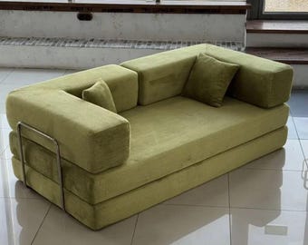 Convertible Teddy Sofa Bed – Modular Corduroy Lounge Couch