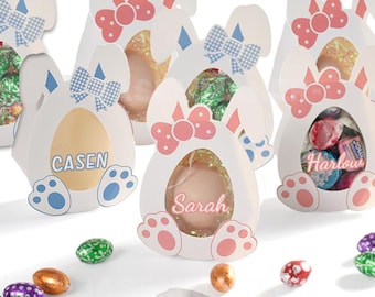 Personalisierter Osterhasen-Eibehälter - befüllbares Süßigkeitengeschenk