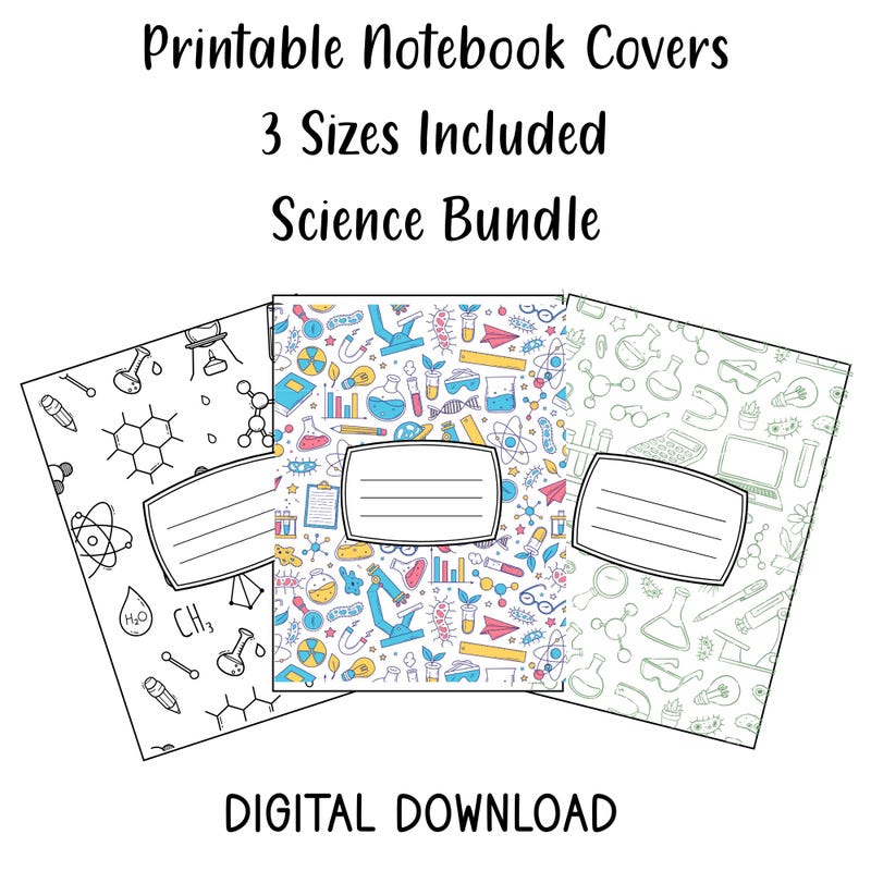 Science Notebook Cover - Etsy