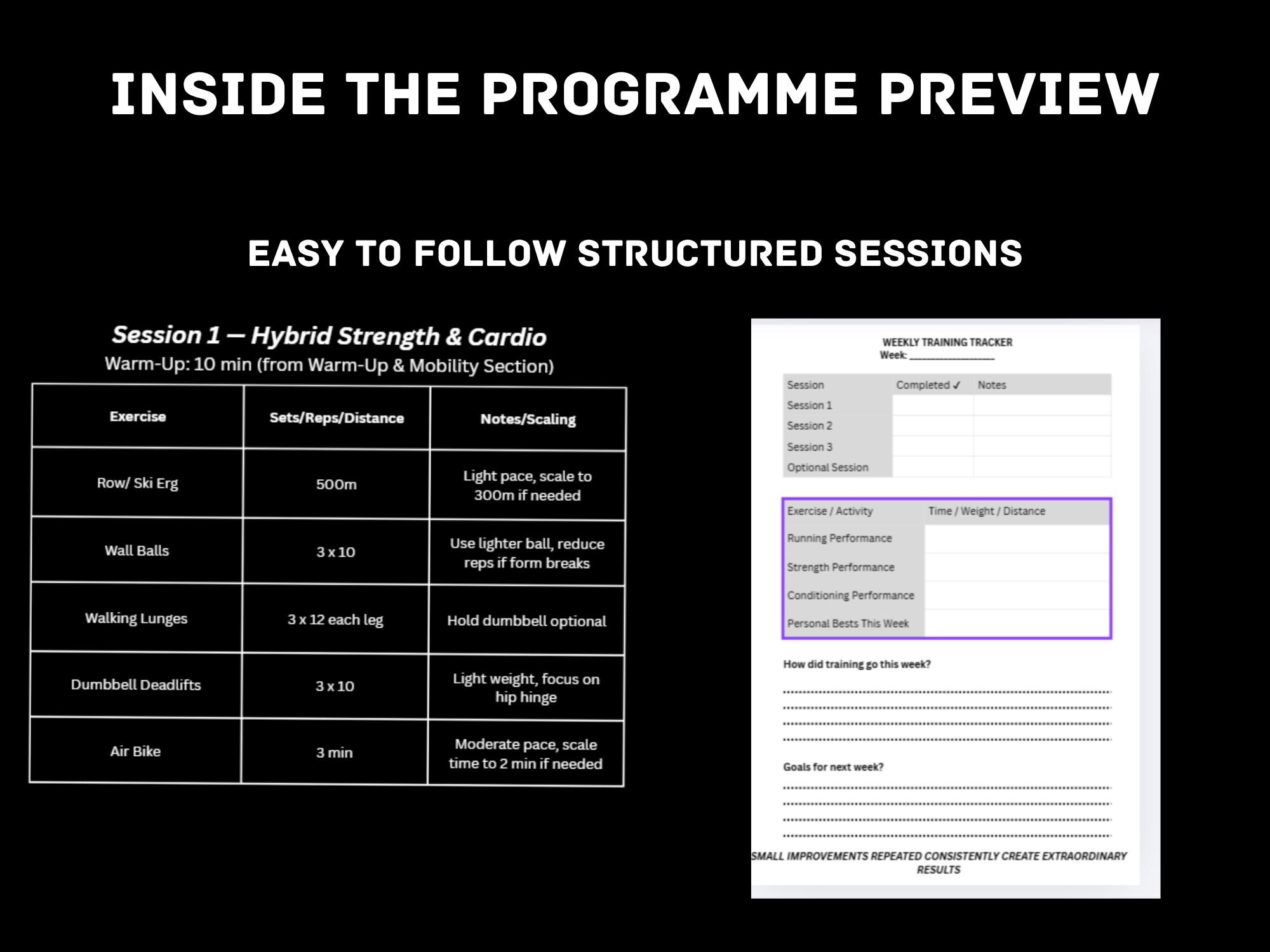 Hyrox Prep Plan.pdf 6 Week HYROX Beginner Training Plan | Gym Workout (printable & Digital ...