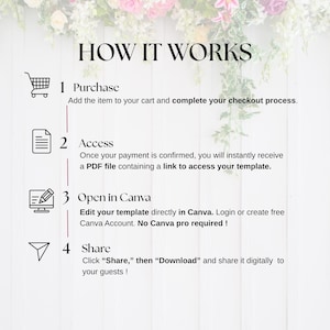 White Roses Elegant Wedding Video Invitation – Editable Animated Canva Template – Black and White Neutral Digital Wedding Invite