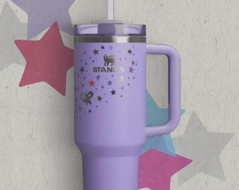 40oz Star Tumbler with Handle & Straw | Insulated Travel Mug, Cold Drinks
