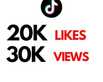 Compra 20.000 likes + 30.000 visualizaciones en TikTok / Crecimiento de cuenta de TikTok / Entrega rápida / Orgánico / Paquete de crecimiento de TikTok / Sin bots / AMEERIFY