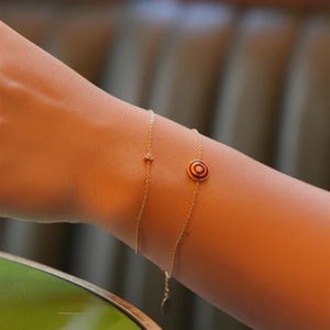 Triangle Ruby Stone Bracelet